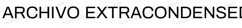 ARCHIVO EXTRACONDENSED字体转换